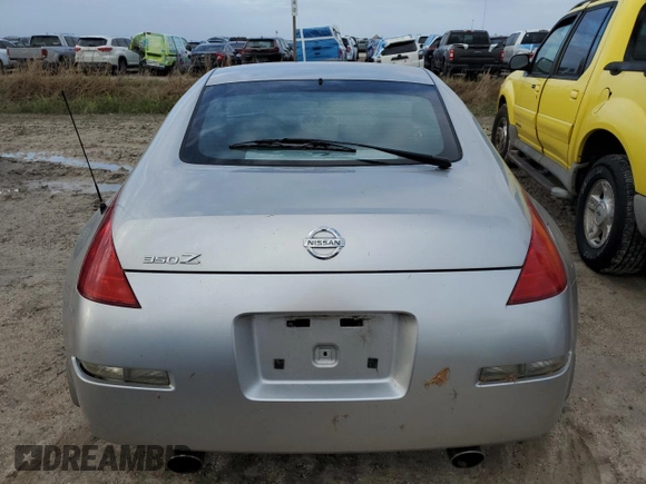 2003 Nissan 350Z with VIN JN1AZ34D53T119693, listed as a Copart auction lot 74850044 with Not Provided miles and Salvage Title. Bid and sale history available at DreamBid. Image 6.