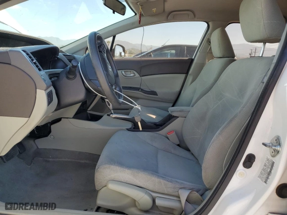 2012 Honda Civic Sdn LX with VIN 19XFB2F50CE328856, listed as a Copart auction lot 52494395 with 152,866 mi miles and Salvage Title. Bid and sale history available at carsss.com. Image 7.
