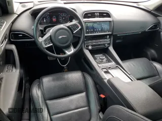 2020 Jaguar F-Pace 25t Checkered Flag Edition with VIN SADCP2FX5LA618619, listed as a Copart auction lot 77537374 with 42,051 mi miles and Salvage title. Bid and sale history available at DreamBid. Image 8.