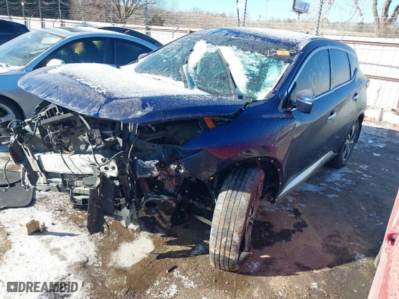2019 Nissan Murano S with VIN 5N1AZ2MS7KN130263, listed as a IAAI auction lot 41550611 with 1 mi miles. Bid and sale history available at carsss.com. Image 2.