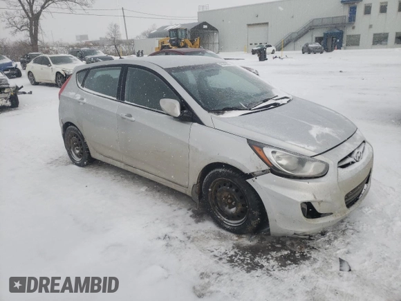 2013 Hyundai Accent GS with VIN KMHCT5AE1DU110108, listed as a Copart auction lot 43549055 with 210,245 mi miles and Salvage Title. Bid and sale history available at carsss.com. Image 4.