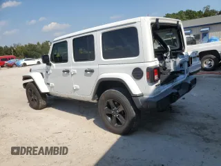 2020 Jeep Wrangler Unlimited Sahara with VIN 1C4HJXEM0LW319209, listed as a Copart auction lot 74741884 with 91,225 mi miles and Non Repairable. Bid and sale history available at carsss.com. Image 2.