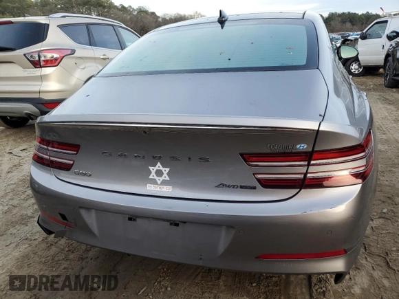 2021 Genesis G80 Prestige z VIN KMTGC4SD0MU045484, wystawiony jako Copart lot #82668513 z przebiegiem 47 742 mil mil oraz . Historia ofert i sprzedaży dostępna na DreamBid. Obrazek 6.