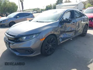 2019 Honda Civic Sedan Sport with VIN 2HGFC2F8XKH557203, listed as a IAAI auction lot 41846429 with 105,598 mi miles. Bid and sale history available at carsss.com. Image 18.