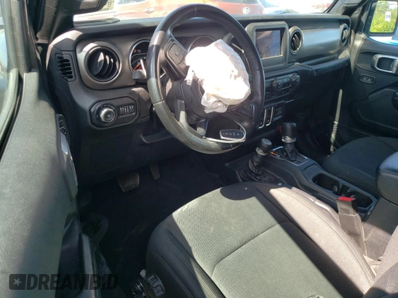 2020 Jeep Wrangler Sport with VIN 1C4GJXAG7LW274054, listed as a Copart auction lot 59922124 with 39,652 mi miles and Salvage title. Bid and sale history available at DreamBid. Image 8.