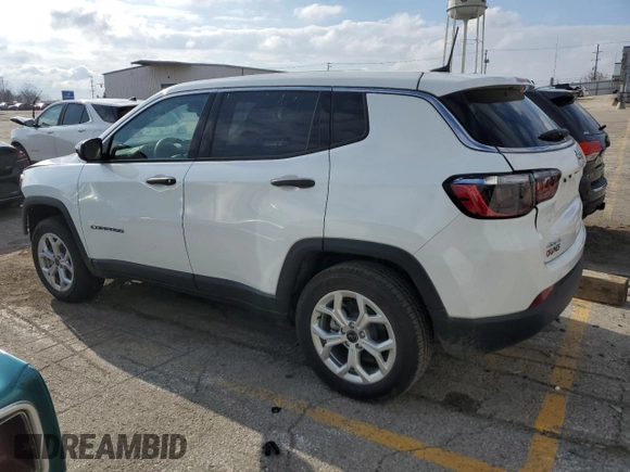 2025 Jeep Compass Sport with VIN 3C4NJDAN0ST519379, listed as a Copart auction lot 52678105 with 1,923 mi miles and Clean title. Bid and sale history available at DreamBid. Image 2.