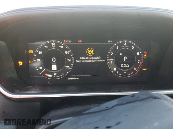 2022 Land Rover Range Rover Westminster z VIN SALGS2SE0NA462601, wystawiony jako Copart lot #63565194 z przebiegiem 14 609 mil mil oraz Szkoda całkowita • Salvage title. Historia ofert i sprzedaży dostępna na DreamBid. Obrazek 9.