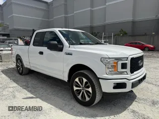 2019 Ford F-150 XL with VIN 1FTEX1EP6KKF02824, listed as a Copart auction lot 55856805 with 60,805 mi miles and Clean Title. Bid and sale history available at carsss.com. Image 1.