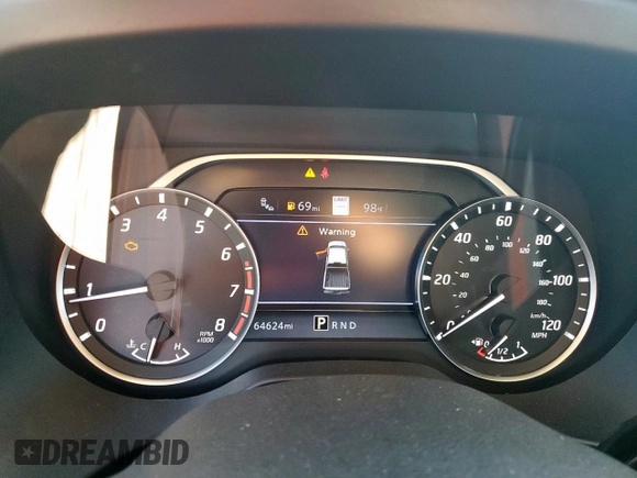 2020 Nissan Titan Platinum Reserve with VIN 1N6AA1EFXLN505021, listed as a Copart auction lot 65716805 with 64,624 mi miles and Salvage title. Bid and sale history available at DreamBid. Image 9.