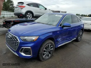 2023 Audi Q5 Sportback S line Premium Plus with VIN WA15AAFY6P2195665, listed as a Copart auction lot 53656314 with 6,360 mi miles and Salvage Title. Bid and sale history available at carsss.com. Image 1.