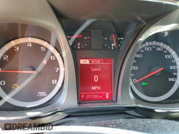 2015 GMC Terrain SLE with VIN 2GKALREK8F6128999, listed as a Copart auction lot 58937025 with 57,280 mi miles and Salvage title. Bid and sale history available at DreamBid. Image 9.