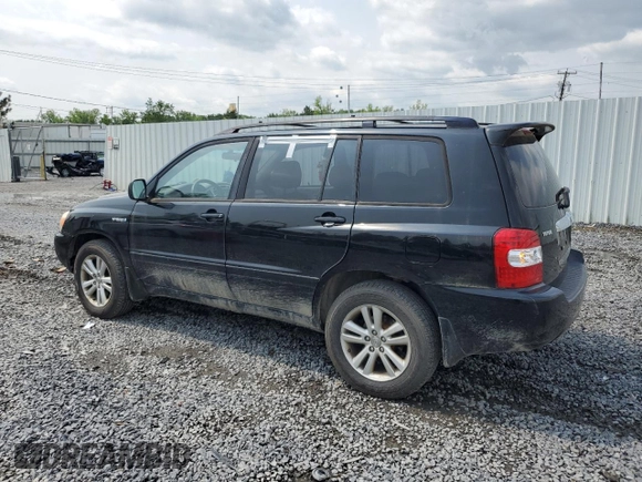 2006 Toyota Highlander with VIN JTEDW21A760014419, listed as a Copart auction lot 60360015 with 210,775 mi miles and Salvage title. Bid and sale history available at DreamBid. Image 2.