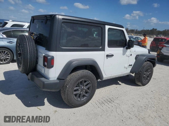 2024 Jeep Wrangler Sport with VIN 1C4PJXAG9RW124892, listed as a Copart auction lot 76882324 with Not provided miles and Salvage title. Bid and sale history available at DreamBid. Image 3.