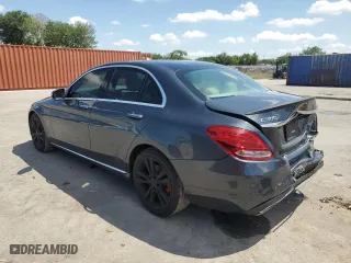 2015 Mercedes-Benz C-Class C 300 with VIN 55SWF4JBXFU066323, listed as a Copart auction lot 51364375 with 76,177 mi miles and Salvage Title. Bid and sale history available at carsss.com. Image 2.