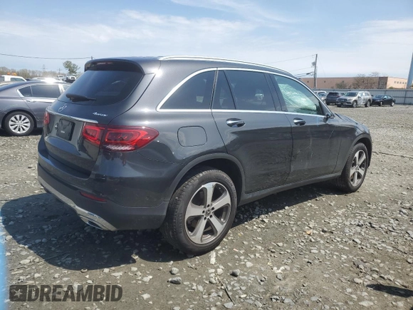 2020 Mercedes-Benz GLC with VIN WDC0G8EB5LF722435, listed as a Copart auction lot 52681275 with 80,088 mi miles and Salvage Title. Bid and sale history available at carsss.com. Image 3.