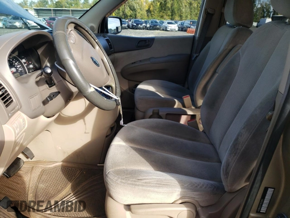 2007 Kia Sedona EX with VIN KNDMB233776121810, listed as a Copart auction lot 77229344 with 133,193 mi miles and Salvage Title. Bid and sale history available at carsss.com. Image 7.