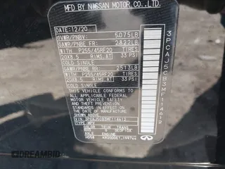 2021 Infiniti QX50 Essential z VIN 3PCAJ5CB3MF114612, wystawiony jako IAAI lot #41608417 z przebiegiem 35 496 mil mil oraz . Historia ofert i sprzedaży dostępna na DreamBid. Obrazek 9.