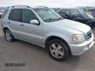 2003 Mercedes-Benz M-Class with VIN 4JGAB75E53A400593, listed as a IAAI auction lot 41797265 with 193,338 mi miles. Bid and sale history available at carsss.com. Image 1.