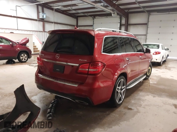 2017 Mercedes-Benz GLS 550 z VIN 4JGDF7DE2HA794192, wystawiony jako IAAI lot #41308713 z przebiegiem 117 034 mil mil oraz . Historia ofert i sprzedaży dostępna na DreamBid. Obrazek 4.
