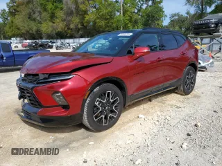 2024 Chevrolet Blazer RS z VIN 3GNKBKRS9RS131556, wystawiony jako Copart lot #50395705 z przebiegiem 11 018 mil mil oraz Szkoda całkowita • Salvage title. Historia ofert i sprzedaży dostępna na DreamBid. Obrazek 1.