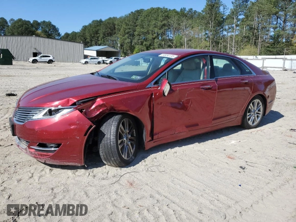 2014 Lincoln MKZ with VIN 3LN6L2GK4ER817320, listed as a Copart auction lot 54834135 with 76,439 mi miles and Salvage title. Bid and sale history available at DreamBid. Image 1.