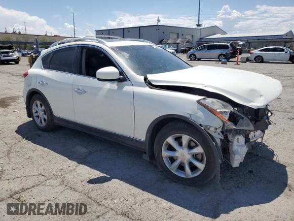 2010 Infiniti EX Journey with VIN JN1AJ0HR9AM753902, listed as a Copart auction lot 60212065 with 170,481 mi miles and Salvage title. Bid and sale history available at DreamBid. Image 4.