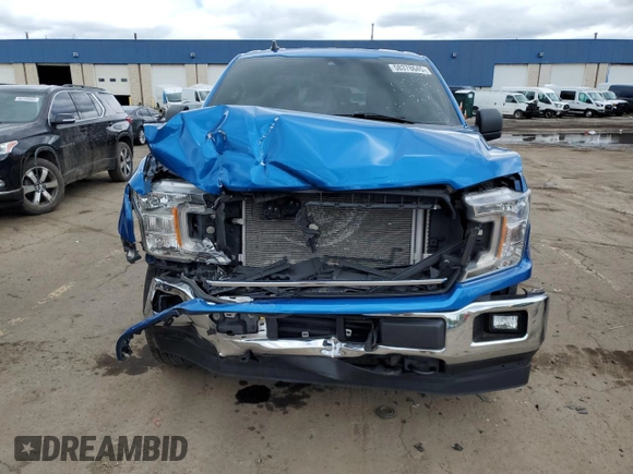 2020 Ford F-150 XL with VIN 1FTEW1E4XLFB00873, listed as a Copart auction lot 58378645 with 109,721 mi miles and Salvage title. Bid and sale history available at DreamBid. Image 5.