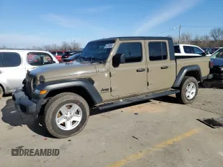 2020 Jeep Gladiator Sport S z VIN 1C6HJTAG8LL177144, wystawiony jako Copart lot #44770895 z przebiegiem 126 780 mil mil oraz Szkody całkowita. Historia ofert i sprzedaży dostępna na DreamBid. Obrazek 1.