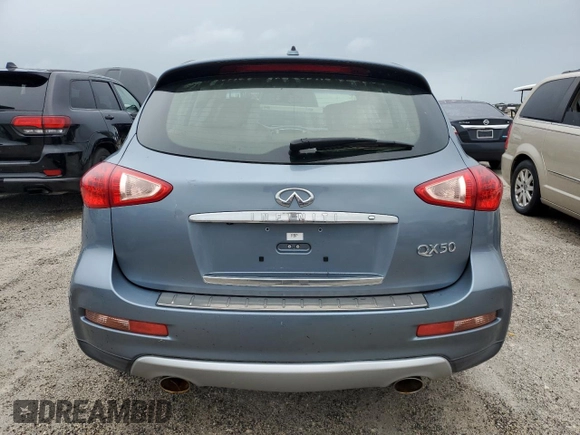 2017 Infiniti QX50 with VIN JN1BJ0RP8HM380881, listed as a Copart auction lot 74816544 with 0 mi miles and Salvage Title. Bid and sale history available at carsss.com. Image 6.