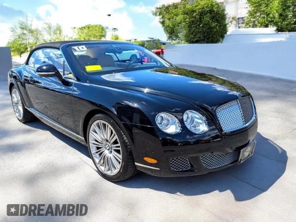 2010 Bentley Continental GT z VIN SCBDP3ZA9AC062XXX, wystawiony jako Copart lot #59625855 z przebiegiem 12 818 mil mil oraz Czysty tytuł • Clean title. Historia ofert i sprzedaży dostępna na DreamBid. Obrazek 1.