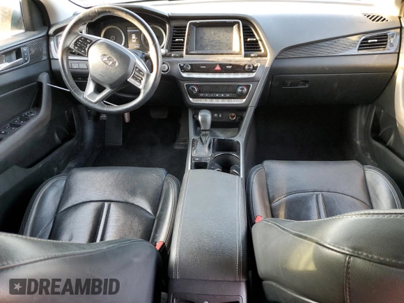 2018 Hyundai Sonata SEL with VIN 5NPE34AF7JH664453, listed as a Copart auction lot 52826585 with 105,788 mi miles and Salvage Title. Bid and sale history available at DreamBid. Image 8.