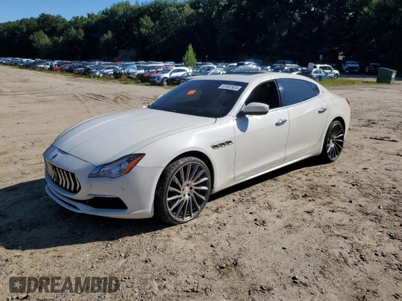 2017 Maserati Quattroporte z VIN ZAM56RRL1H1230279, wystawiony jako Copart lot #67067924 z przebiegiem Nie podano mil oraz Czysty tytuł • Clean title. Historia ofert i sprzedaży dostępna na DreamBid. Obrazek 1.