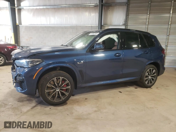 2023 BMW X5 xDrive45e with VIN 5UXTA6C03P9P03251, listed as a Copart auction lot 37282253 with 0 mi miles. Bid and sale history available at carsss.com. Image 1.