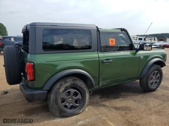 2023 Ford Bronco with VIN 1FMDE5AP0PLB20252, listed as a Copart auction lot 65855304 with 35,362 mi miles and Salvage Title. Bid and sale history available at carsss.com. Image 3.