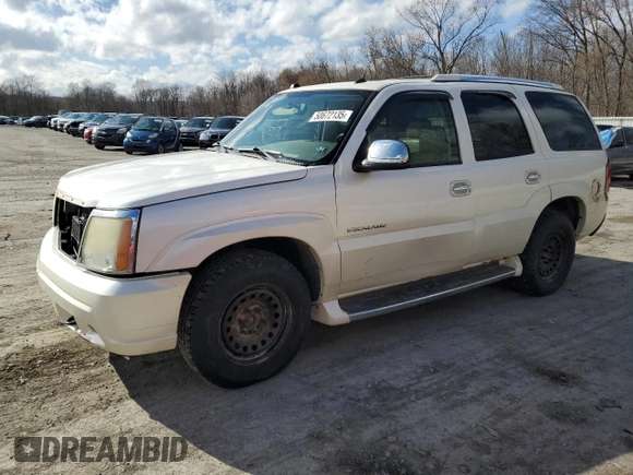 2004 Cadillac Escalade z VIN 1GYEK63N34R248216, wystawiony jako Copart lot #50672135 z przebiegiem Nie podano mil oraz Szkoda całkowita • Salvage title. Historia ofert i sprzedaży dostępna na DreamBid. Obrazek 1.