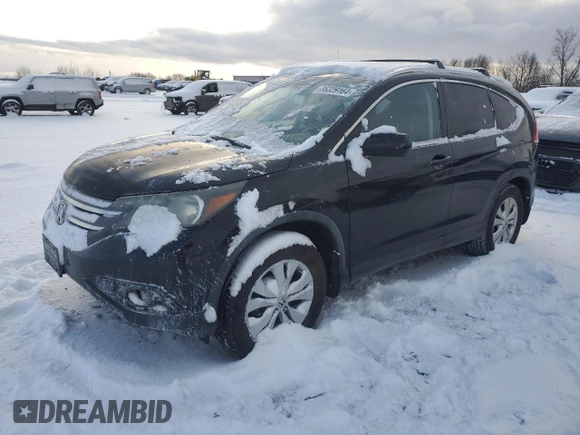 2013 Honda CR-V EX-L with VIN 2HKRM4H70DH615693, listed as a Copart auction lot 86329164 with 196,976 mi miles and Clean Title. Bid and sale history available at carsss.com. Image 1.