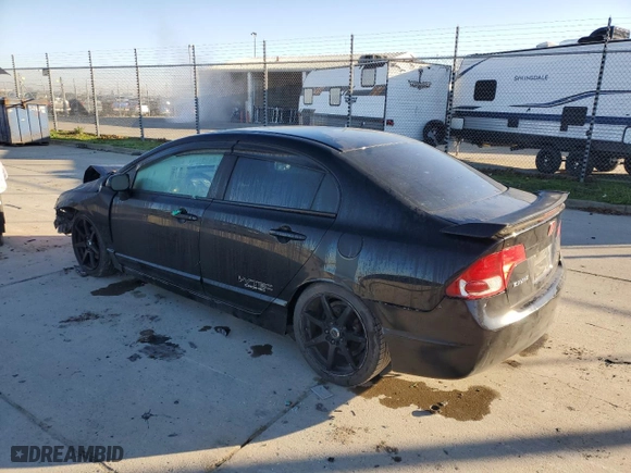 2008 Honda Civic Sdn Si with VIN 2HGFA55578H712748, listed as a Copart auction lot 41538635 with 0 mi miles and Salvage Title. Bid and sale history available at carsss.com. Image 2.