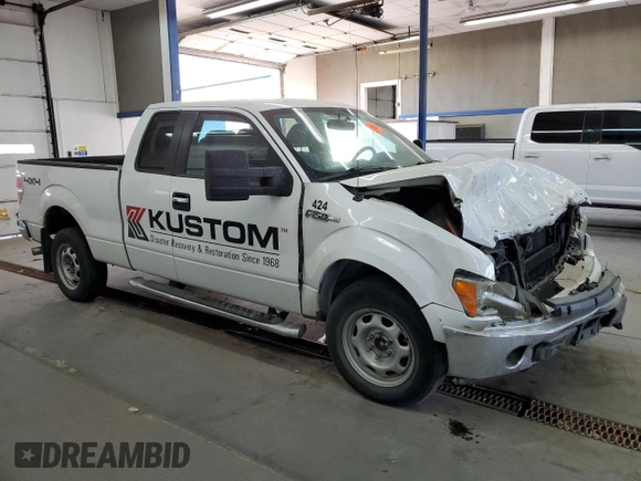 2012 Ford F-150 XL with VIN 1FTFX1EF1CFB86089, listed as a Copart auction lot 69566514 with 0 mi miles and Salvage Title. Bid and sale history available at carsss.com. Image 4.