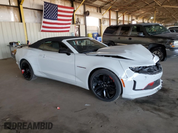 2022 Chevrolet Camaro 1LT with VIN 1G1FB3DS1N0129155, listed as a Copart auction lot 54380425 with 21,079 mi miles and Salvage Title. Bid and sale history available at DreamBid. Image 4.