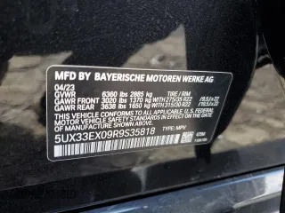 2024 BMW X6 xDrive40i with VIN 5UX33EX09R9S35818, listed as a Copart auction lot 89089515 with 26,955 mi miles and Salvage Title. Bid and sale history available at carsss.com. Image 13.