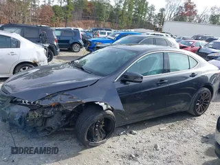 2015 Acura TLX V6 Advance with VIN 19UUB2F77FA020150, listed as a IAAI auction lot 41096144 with 127,414 mi miles. Bid and sale history available at carsss.com. Image 14.