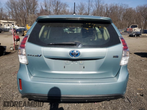 2017 Toyota Prius v Two with VIN JTDZN3EU0HJ074370, listed as a Copart auction lot 48573605 with 67,060 mi miles and Salvage Title. Bid and sale history available at carsss.com. Image 6.