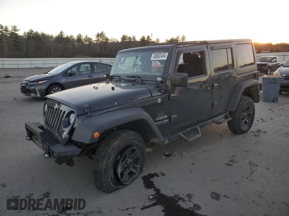 2018 Jeep Wrangler Unlimited Sport with VIN 1C4BJWDG6JL898068, listed as a Copart auction lot 80882454 with 128,136 mi miles and Salvage title. Bid and sale history available at DreamBid. Image 1.
