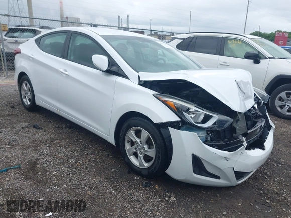2015 Hyundai Elantra SE z VIN 5NPDH4AE3FH649752, wystawiony jako IAAI lot #42311622 z przebiegiem 100 166 mil mil oraz . Historia ofert i sprzedaży dostępna na DreamBid. Obrazek 1.
