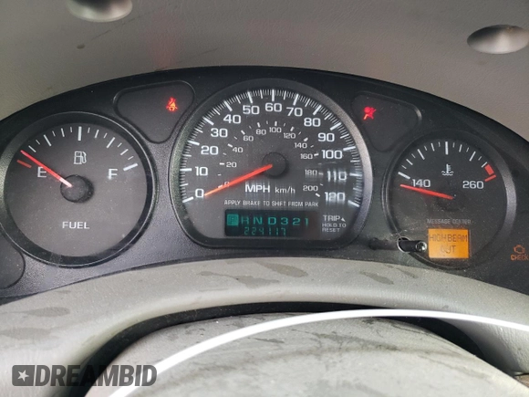 2004 Chevrolet Impala with VIN 2G1WF52E749145863, listed as a Copart auction lot 56551995 with 224,117 mi miles and Salvage title. Bid and sale history available at DreamBid. Image 9.