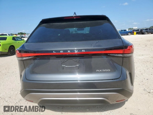 2024 Lexus RX 350 with VIN 2T2BAMBA9RC045973, listed as a Copart auction lot 59936185 with 9,352 mi miles and Salvage title. Bid and sale history available at DreamBid. Image 6.