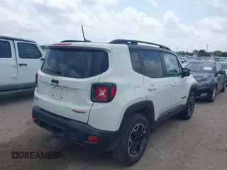2016 Jeep Renegade Trailhawk with VIN ZACCJBCT7GPD02904, listed as a IAAI auction lot 42162503 with 133,511 mi miles and . Bid and sale history available at carsss.com. Image 4.