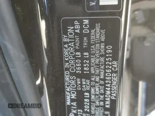 2013 Kia Rio LX with VIN KNADM4A36D6225190, listed as a Copart auction lot 50087115 with 64,895 mi miles and Salvage Title. Bid and sale history available at carsss.com. Image 12.