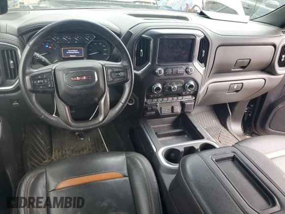 2021 GMC Sierra 1500 AT4 with VIN 3GTU9EET1MG464553, listed as a Copart auction lot 42709005 with 43,071 mi miles and Salvage Title. Bid and sale history available at carsss.com. Image 8.