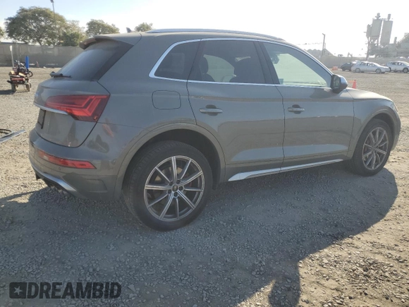 2023 Audi SQ5 Premium Plus with VIN WA1B4AFY1P2026504, listed as a Copart auction lot 82707374 with 19,521 mi miles and Salvage Title. Bid and sale history available at carsss.com. Image 3.